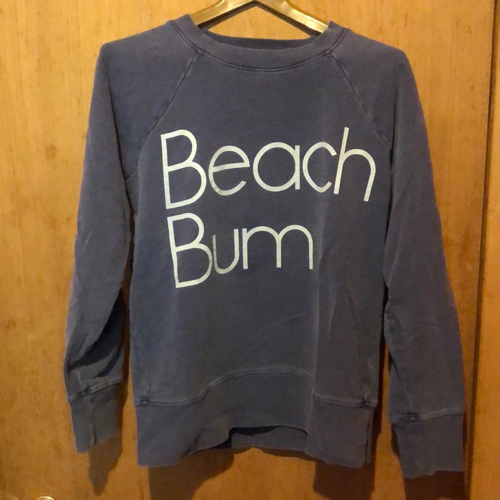J. Crew Women’s Beach Bum Blue Sweatshirt ~ med